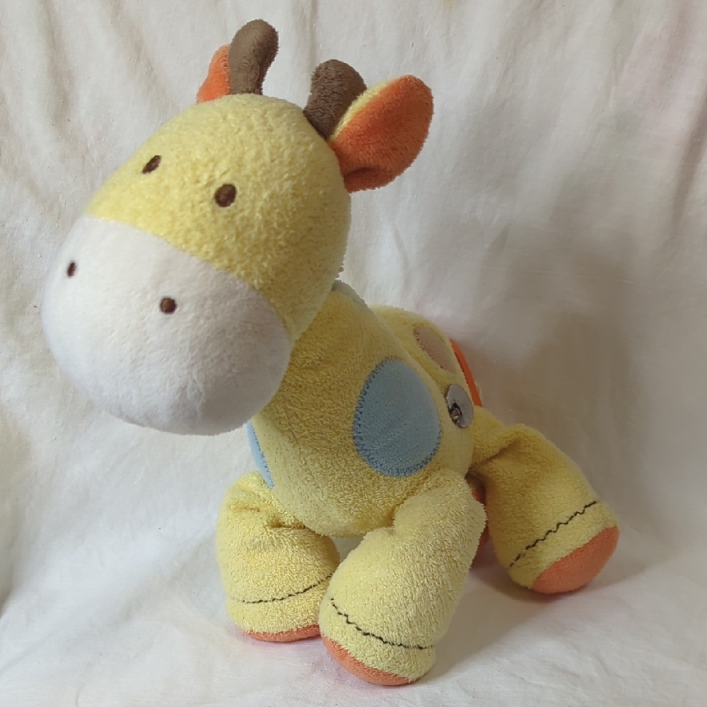 Carter's Wind Up Musical Giraffe Plush 9" Stuffed Animal Toy Brahms Lullaby